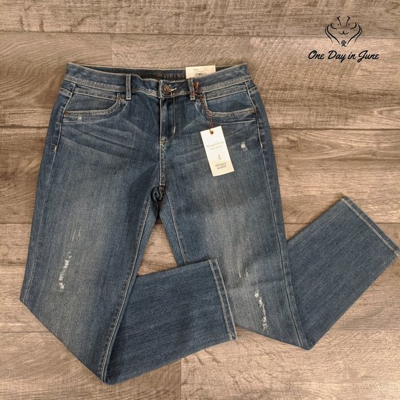 Simply Vera Vera Wang Denim - Simply Vera by Vera Wang Skinny Ankle Jeans